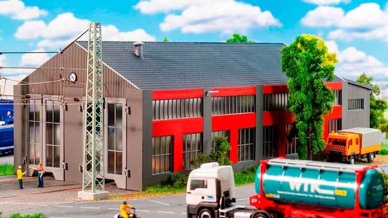 FALLER 120079 — Локомотивное депо на 2 электровоза, 1:87, 1978—1985