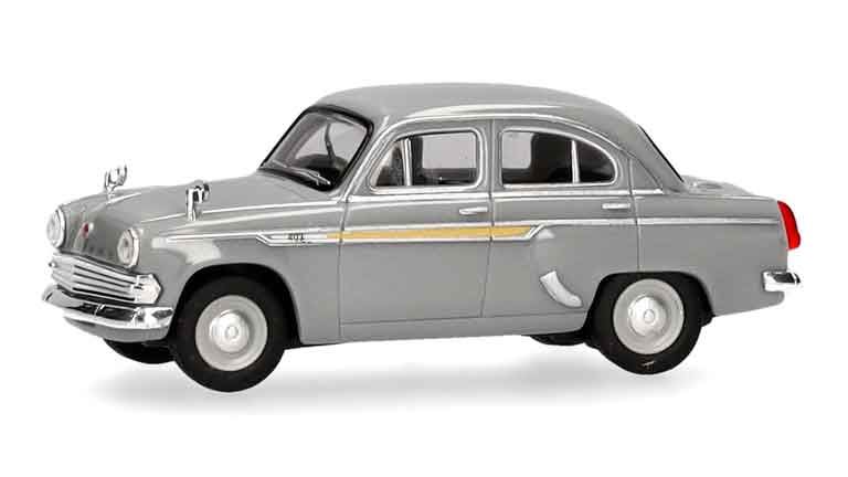 HERPA 023672-006 — Автомобиль «Москвич-403» (серый), 1:87, 1962—1965